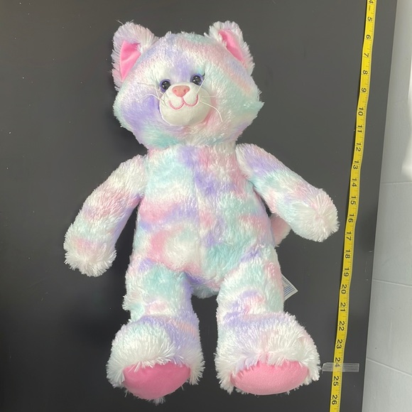 Build A Bear Kitty Pastel Swirl Tie Dye Online Exclusive 17" Easter Plush-024357 - Picture 6 of 12
